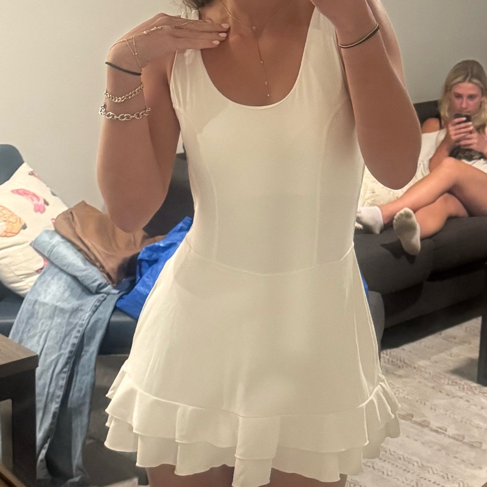 White athletic dress